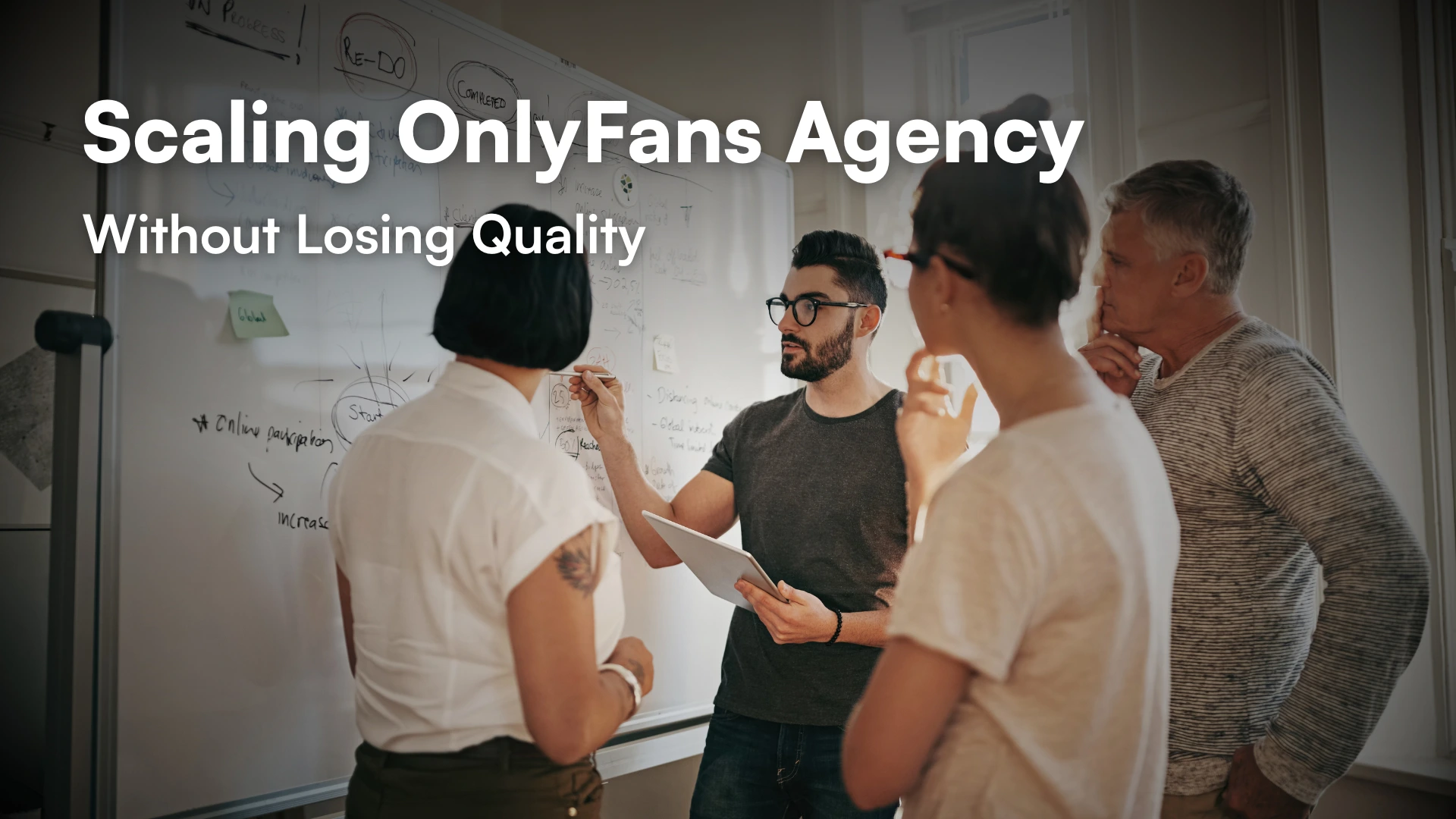 OnlyFans-Agentur ohne Qualitätsverlust skalieren