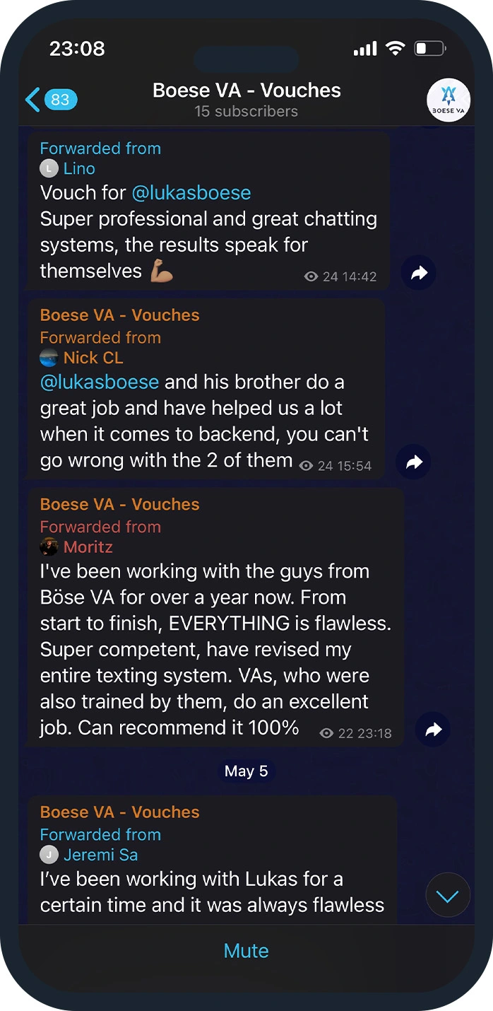 Boese VA customer testimonial